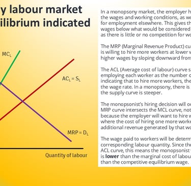 IB Economics Monopsony Labour Market Diagram