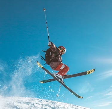 Ski freestyle jump