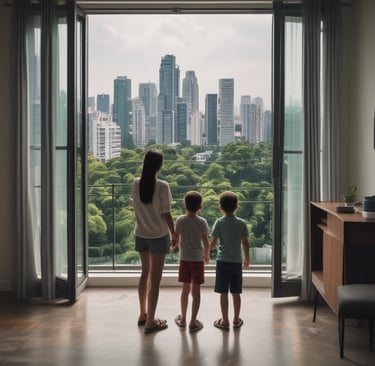 Bright living room with modern inventory