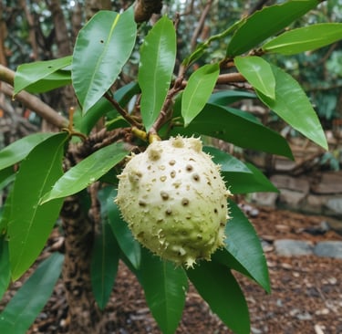 a landscape with trees and mountains in the background