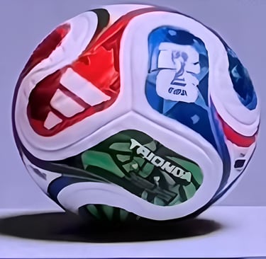 a soccer ball with a soccer ball on it