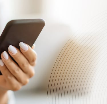 Woman Using Modern Smartphone