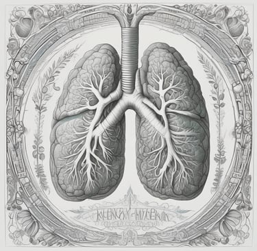 pulmones humanos respirando