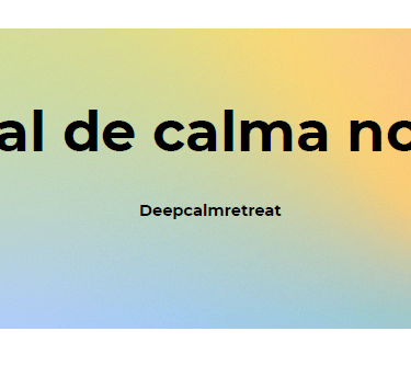 ritual de calma nocturna