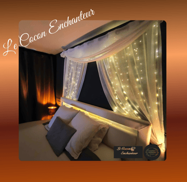 lit de la love room près de Vannes