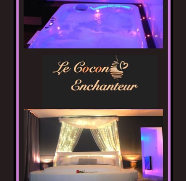 love room près de la normandie avec spa privatif et piece secrete