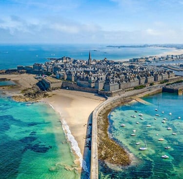 photo arerienne de  ST MALO