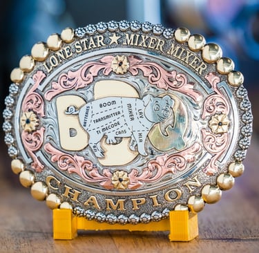 bbq competition belt buckle