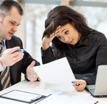 two people discussing a complex SMSF home loan