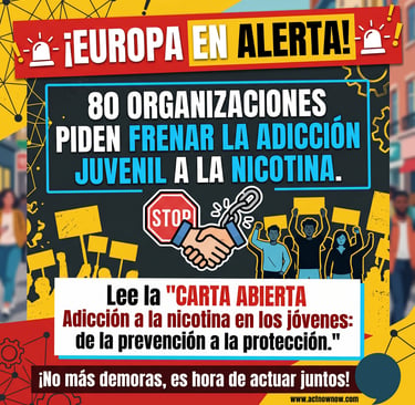 Carta abierta protección adicción juvenil a nicotina