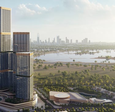 Luxury apartments in Sobha Hartland II, Dubai, featuring modern designs and panoramic city views