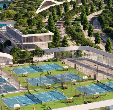 High-quality maintenance and exclusive facilities in Sobha Hartland II, including a gym, spa, and pr