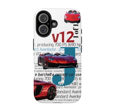 iPhone 17 Pro Max Aventador J case with durable rubber-lined protection