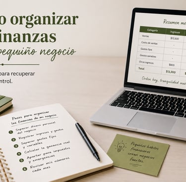 Cómo organizar las finanzas de tu pequeño negocio - Guía paso a paso ZH Bliss
