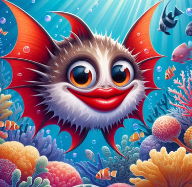 The Amaginky Bat fish, ever present across all platforms. 