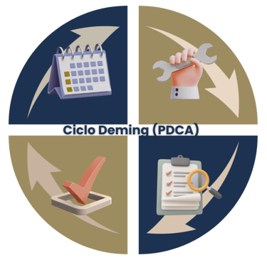 The Deming Cycle plan do check act