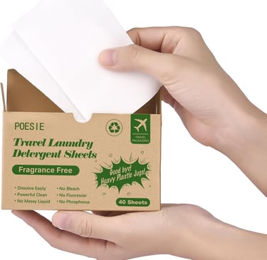 Travel Laundry Detergent Sheets