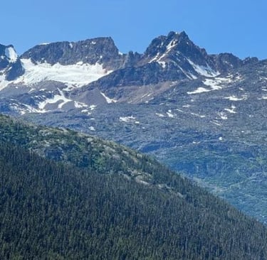 Snow Capped Mountains in Skagway