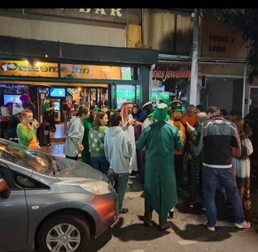 people at a party in Limassol Irish bar