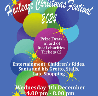 Poster advertising the Henleaze Christmas Festival