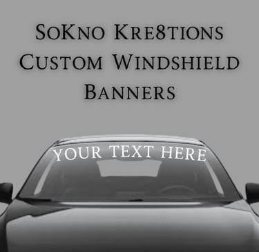 custom windshield banner listing photo