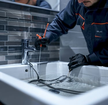 kanalizasiya borusunun açilmasi