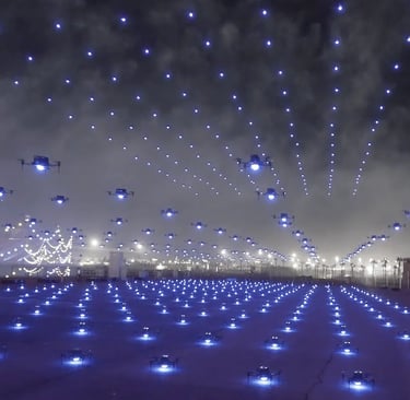 spectacle de drone dans le Nord Pas-de-Calais