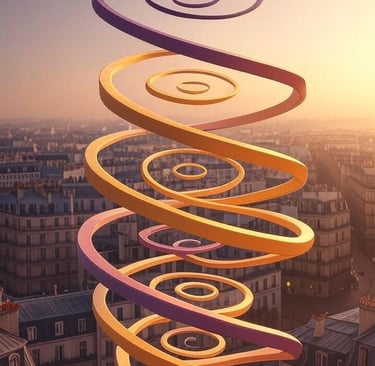  Illustration spirale ascendante parcours guérison troubles alimentaires avec rechutes Paris