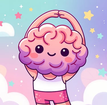 Illustration abstraite représentant la flexibilité psychique et la liberté intérieure - formes fluid