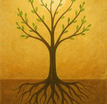 Tree illustration trauma healing eating disorders Paris
