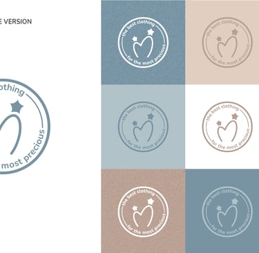Cute and gentle Logo and Brand Identity for baby store Mommy's Hero, round seal