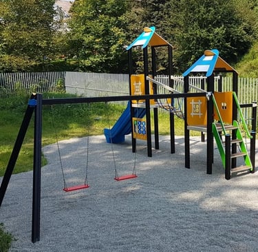 Žaidimų aikštelių kompleksai iš aliuminio