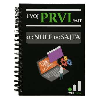 Besplatan E-book Tvoj prvi sajt