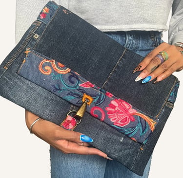 Denim Conversion Clutch