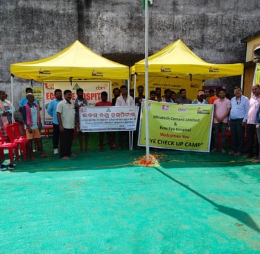 Eye Camp at Ultratech Cement Depot