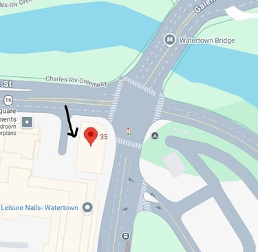 Map of Watertown Square Apartments location near Charles River Greenway and Watertown Bridge.