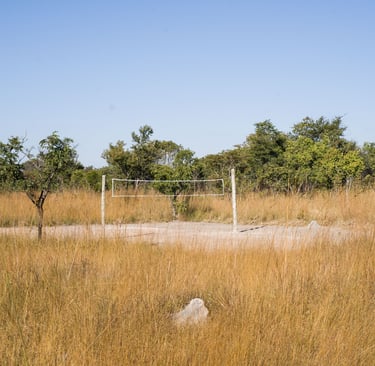 Sand volleyball court