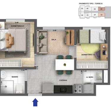 Planta 2 dorms