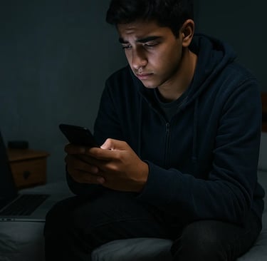 adolescent addict au smartphone