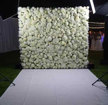 flower wall rental in Bakersfield