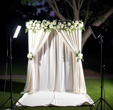 whimsical Photo Booth flower wall Bakersfield