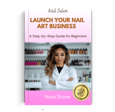 Launch Your Nail Art Business ebook cover – start and grow a nail art business, instant PDF download