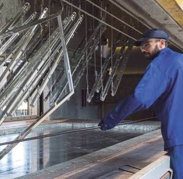 Aplicación de un recubrimiento de zinc y cromo para mejorar la resistencia a la corrosión  