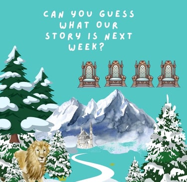 Narnia, forest, storytelling, acting out, the lion, the witch and the wardrobe