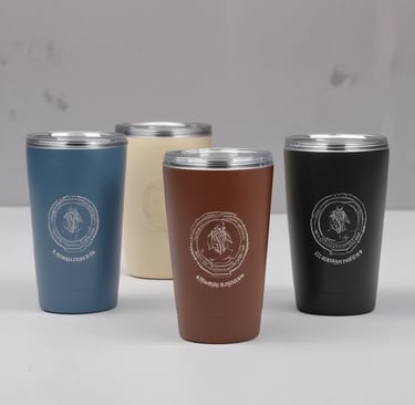 Durable children's polystyrene mugs in playful designs