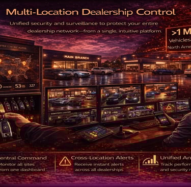 multi-location dealership monitoring dashboard with centralized control