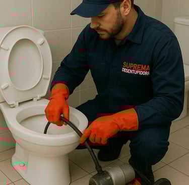 desentupimento de vaso sanitário