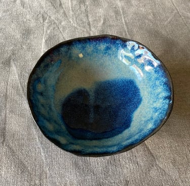 coupelle ceramique bleue