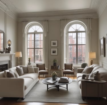 Bright living room with modern inventory