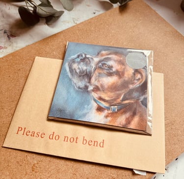 The envelopes I use for shipping my greeting cards